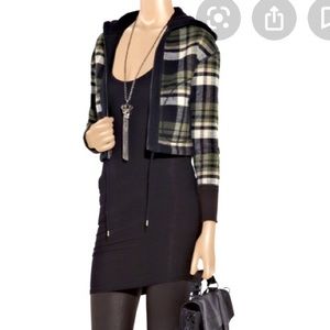 James Perse jacket crop reversible fleece size 1/S